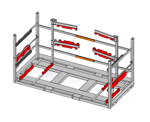 3D Cad Drawing of Kitting Rack